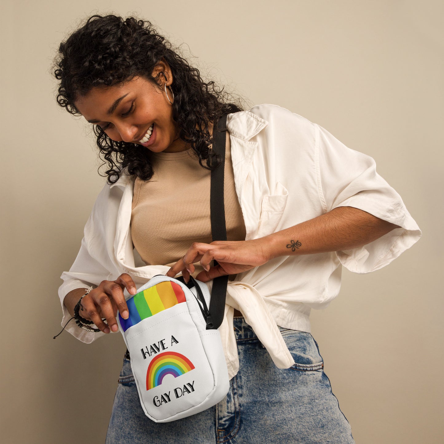 Have A Gay Day Rainbow Crossbody Bag - Pride