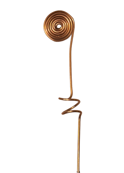 Whimsical Copper Plant Stakes Handmade Mini Garden Sculptures Plant Picks