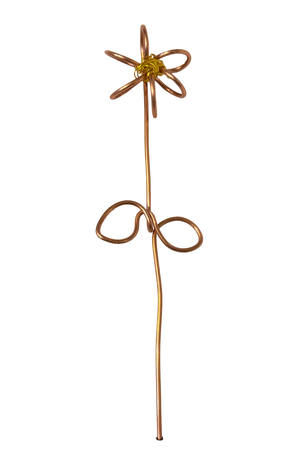 Whimsical Copper Plant Stakes Handmade Mini Garden Sculptures Plant Picks