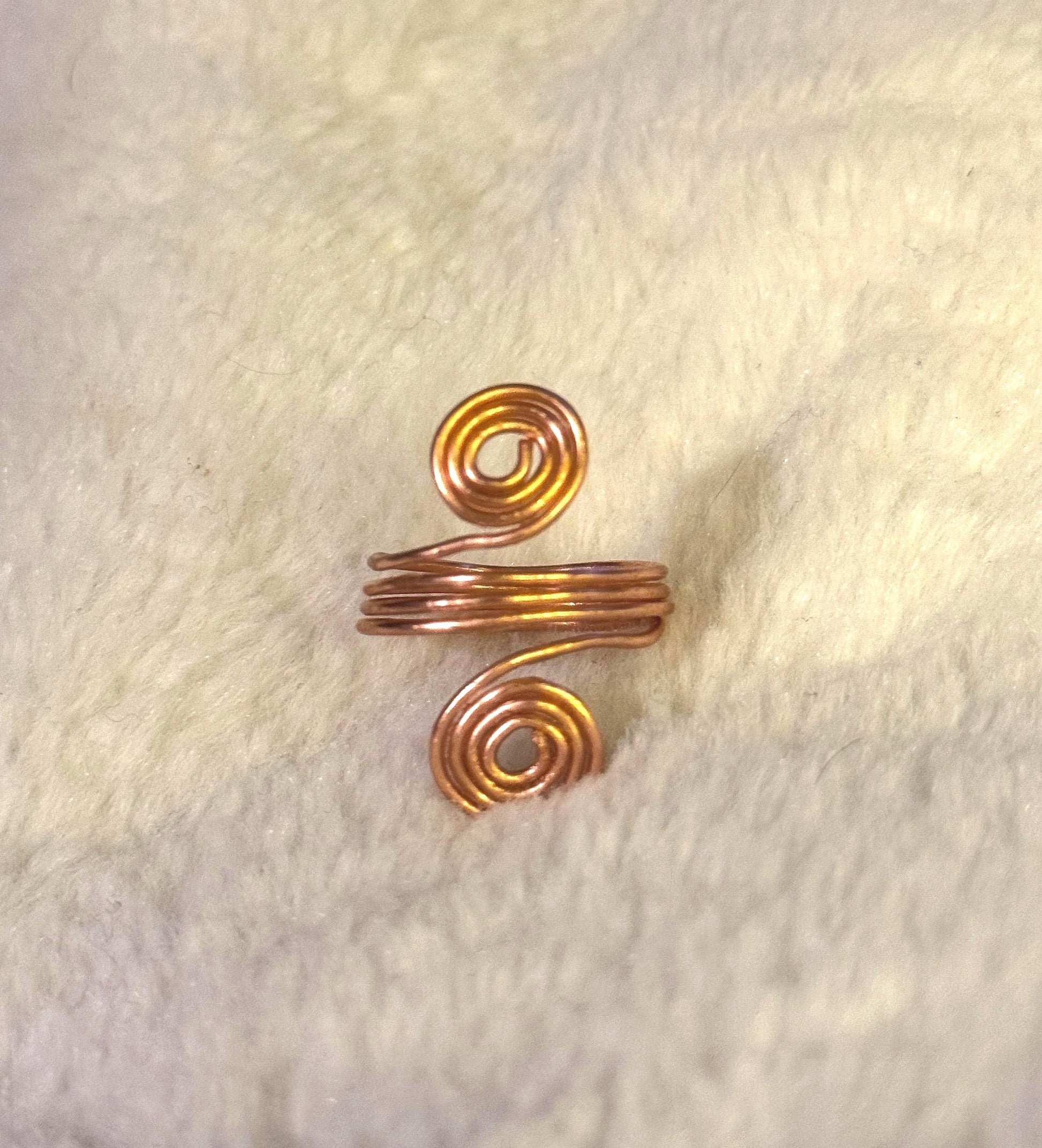 Double Coil Copper Wire Ring - Runner Ups Collection – One of a Kind Handmade Jewelry – Experimental Design